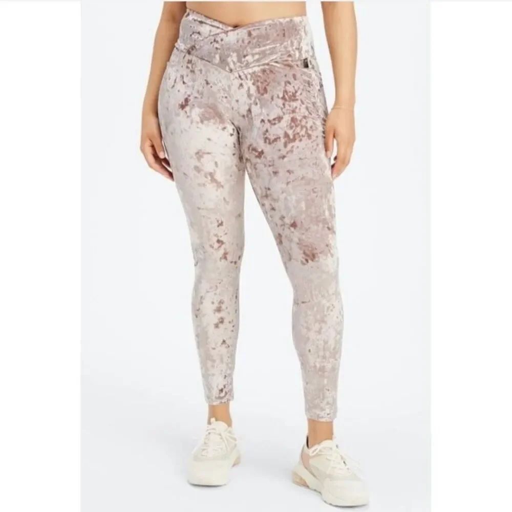 NWT Fabletics High-waisted Crushed Velour Crossover Leggings